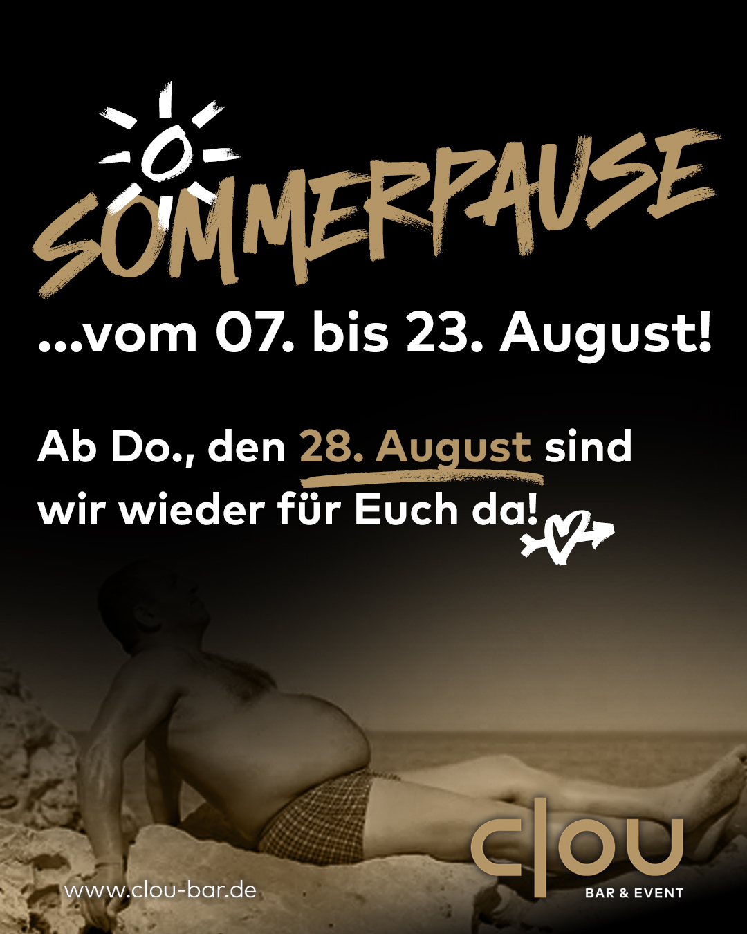 Clou Insta Closed Sommerpause