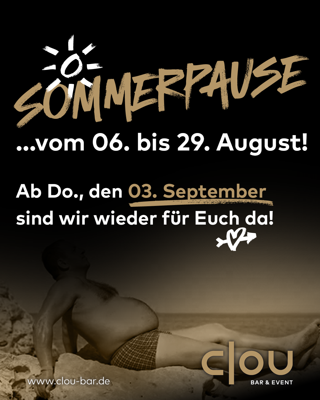 Clou Insta Closed Sommerpause